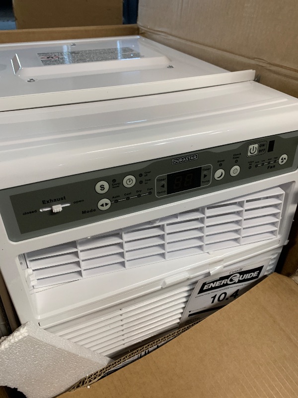 Photo 1 of (used)(missing pieces) Durastar DRCAC101XNA1 10,000 BTU 115V Casement Air Conditioner - White
