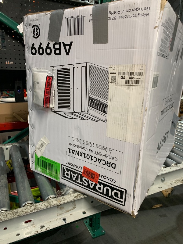 Photo 1 of (used)(missing pieces) Durastar DRCAC101XNA1 10,000 BTU 115V Casement Air Conditioner - White