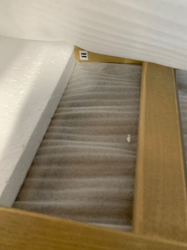 Photo 1 of ************INCOMPLETE ITEM, THIS IS ONLY BOX #1 OUT OF 2 BOXES**********
Merax Twin XL Over Queen Floor Bunk Bed, Kids Brown Wood Bunk Bed Frame with Ladder & Guardrails, Space Saving Teens Youths Beds for Bedroom, Guest Room, Noise Free, No Box Spring N