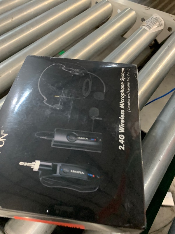 Photo 1 of ***MANUFACTERED FACTORY SEALED***
KIMAFUN Wireless Lavalier Microphone System, Wireless 2.4GHz Lapel Mics Handheld Mic 2 in 1 for Teaching, Teachers, Speech, Tour Guiding, Speaker, Amplifier, PA System, Broadcast, KM-G70(1TX1RX)