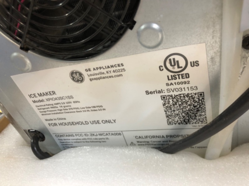 Photo 1 of GE Profile Opal 2.0 XL with 1 Gallon Tank, Chewable Crunchable Countertop Nugget Ice Maker, Scoop included, 38 lbs in 24 hours, Pellet Ice Machine with WiFi & Smart Connected, Stainless Steel