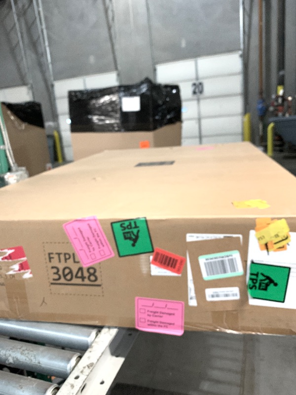 Photo 1 of YITAHOME Large Outdoor Horizontal Storage Shed, 47 cu ft Resin Tool Shed w/o Shelf, Outdoor Waterproof Storage with Floor for Trash Cans, Garden Tools, Lawn Mower, Lockable, 4.5x2.8x3.9 ft, Light Gray