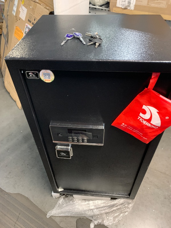 Photo 1 of ?US STOCK?TIGERKING 7.2 Cubic Feet Extra Large Heavy Duty Safe Box, Home Safe with Double Safety Key Lock and Separate Lock Box, Digital safe with 2 Removable Shelf for Home Hotel Office,132lbsLPNRRHX9318118

