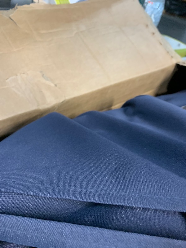 Photo 1 of *******PARTS ONLY*******wikiwiki 10ft Patio Umbrella with Base Included, Outdoor Offset Cantilever Umbrella, Infinite Tilt, Crank and Cross Base, Navy