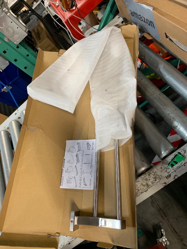 Photo 1 of  ***MISSING PARTS*** Alise Bath Double Towel Bars Towel Racks for Bathroom,Wall Mount Towel Holder Heavy Duty SUS304 Stainless Steel Towel Hanger Towel Rail,Brushed Nickel,24 Inch