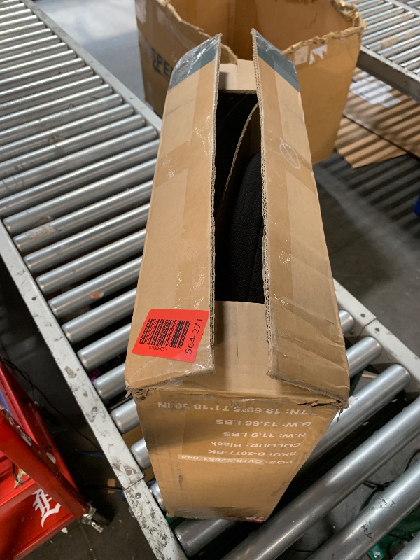 Photo 1 of ***(PARTS ONLY/ MISSING PARTS/ NON FUNCTIONAL)***DUMOS Armless Desk Chairs with Wheels, Ergonomic Adjustable Home Office Swivel Rolling Task Chair No Arms, Comfy Mesh Mid Back Computer Work Vanity Desk Seat for Small Spaces, Black