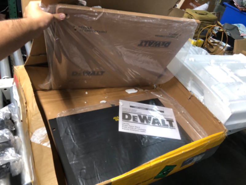 Photo 1 of ***INCOMPLETE - MISSING HALF THE PARTS - SEE PICTURES***
DEWALT Planer Stand with Integrated Mobile Base, 24” x 22” x 30” (DW7350)