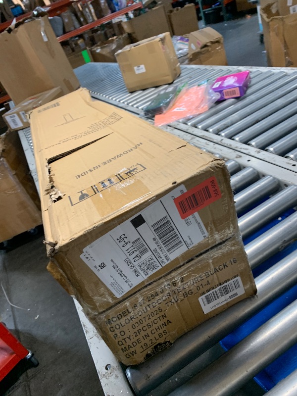 Photo 1 of ***(PARTS ONLY/ MISSING PARTS/ NON FUNCTIONAL)***Flash Furniture 36'' Round Black Laminate Table Top with 30'' x 30'' Bar Height Table Base and Foot Ring