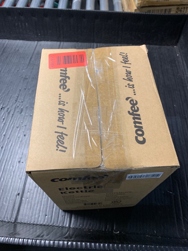 Photo 1 of ***(HEAVILY USED/ MINOR DAMAGE/ SOME SCRATCHES)***COMFEE' 1.7L Double Wall Electric Tea Kettle and Kettle Water Boiler, 100% Stainless Steel Interior & Lid & Spout, Two-Level Wide Open Lid, 1500W Fast Boiling, Auto-Off and Boil-Dry Protection
