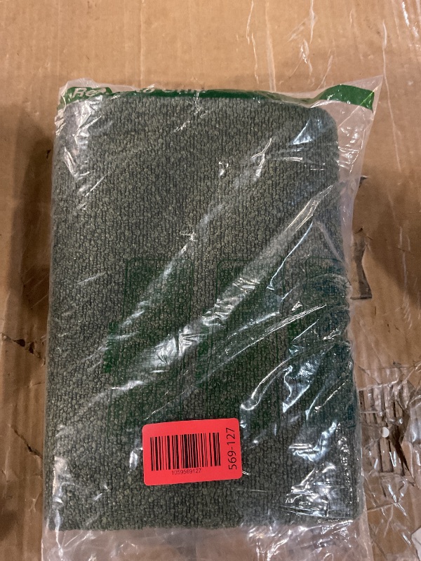 Photo 1 of (BAGGED) (USED/FAIR) OTOSTAR Pack of 2 Textured Boucle Throw Pillow Covers Square Pillow Cases Cozy Soft Decorative Couch Cushion Case for Chair Sofa Bedroom Living Room Home Decor 24 x 24 Inch, Forest Green