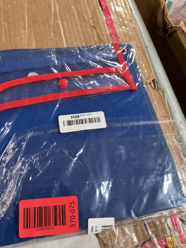 Photo 1 of Visual Schedule for Kids with Autism Chore Chart for Kids Daily Routine Chart Autism Learning Materials Toddler Planning Board Visual Schedule Pocket Chart for Classroom, Home with 124 Cards (Blue)