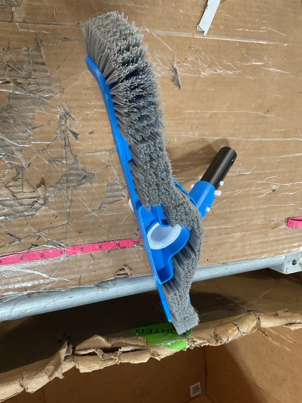 Photo 1 of (2025 Upgraded) 20" 2 in 1 Pool Brush Vacuum Head with Swivel Hose Connection & Sturdy Nylon Bristles for Heavy Duty Inground & Above- Ground Pool Cleaning - Connecting 1-1/4" or 1-1/2" Hose (No Pole)