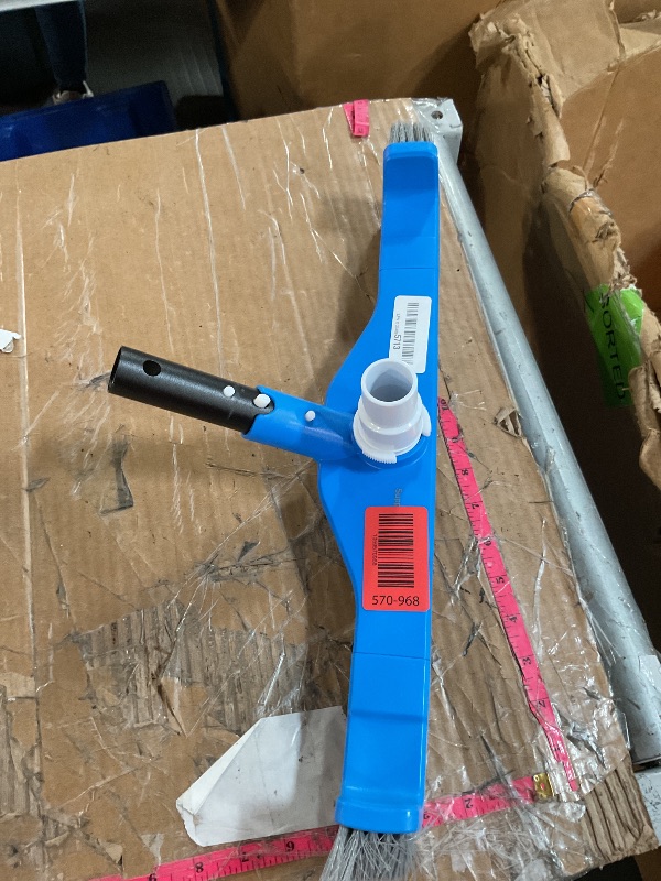 Photo 1 of (2025 Upgraded) 20" 2 in 1 Pool Brush Vacuum Head with Swivel Hose Connection & Sturdy Nylon Bristles for Heavy Duty Inground & Above- Ground Pool Cleaning - Connecting 1-1/4" or 1-1/2" Hose (No Pole)