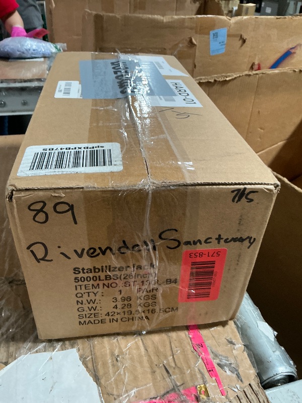 Photo 1 of LUSHIH RV Slide Out Support Trailer Stabilizer Jacks, RV Camper Accessories for Travel Trailers - 15" to 26" - 5000 Lbs Each - Pack of 2