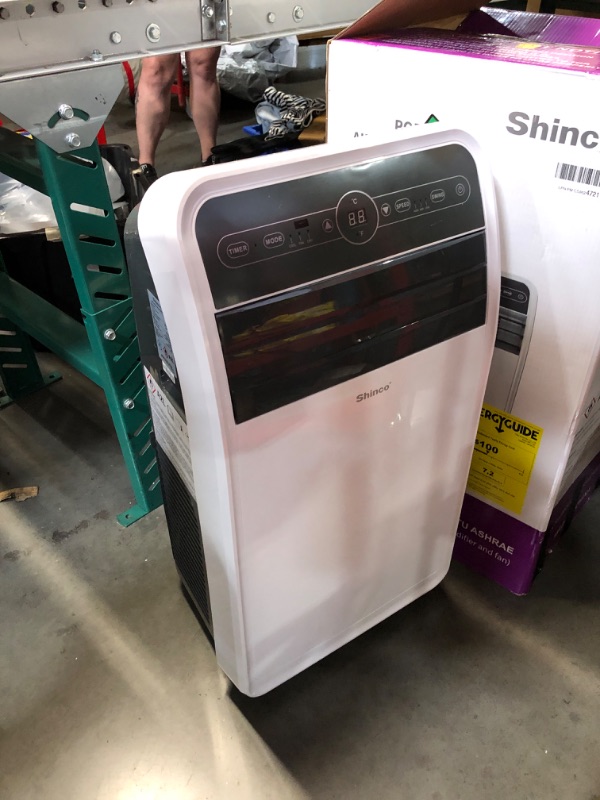 Photo 1 of ***USED - POWERS ON - UNABLE TO TEST FURTHER***
Shinco 12,000 BTU Portable Air Conditioner, Portable AC Unit with Built-in Cool, Dehumidifier&Fan Modes for Room up to 400 sq.ft, with Remote Control, 24 Hour Timer, Installation Kit