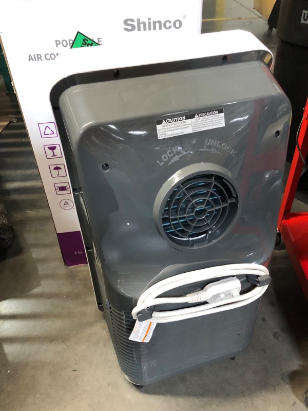 Photo 1 of ***USED - POWERS ON - UNABLE TO TEST FURTHER***
Shinco 12,000 BTU Portable Air Conditioner, Portable AC Unit with Built-in Cool, Dehumidifier&Fan Modes for Room up to 400 sq.ft, with Remote Control, 24 Hour Timer, Installation Kit