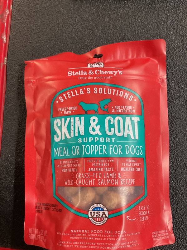 Photo 1 of ***(EXP: 10/03/2025) NONREFUNDABLE*** Stella & Chewy's Freeze-Dried Raw LAMB AND SALMON