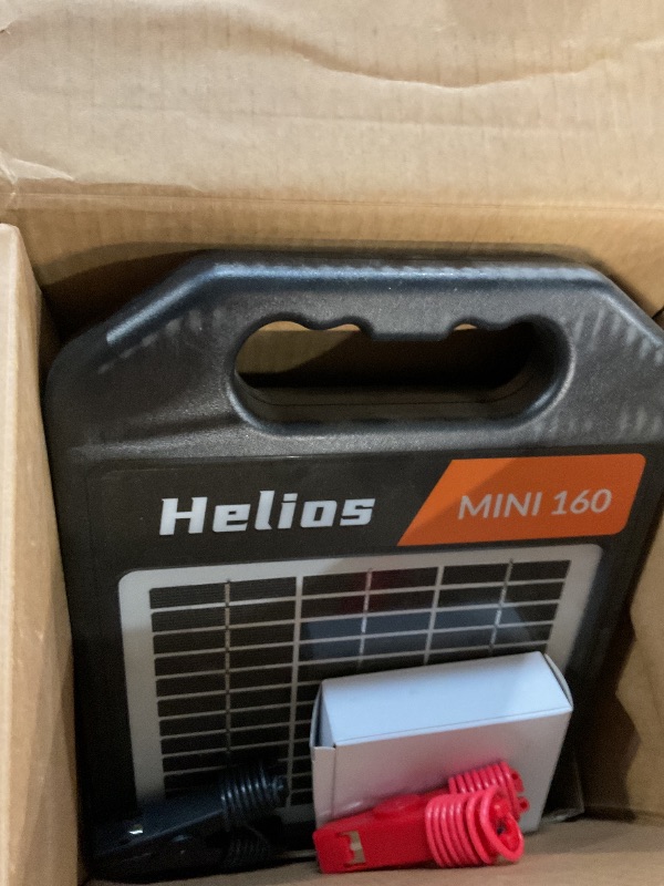 Photo 1 of (USED/FAIR) (UNTESTED) 10 Miles Solar Electric Fence Charger with Day/Night Mode, 0.11J Portable Solar Fence Charger with Rechargeable Solar Panel for 24-Hour Uninterrupted Protection Electric Fence Energizer