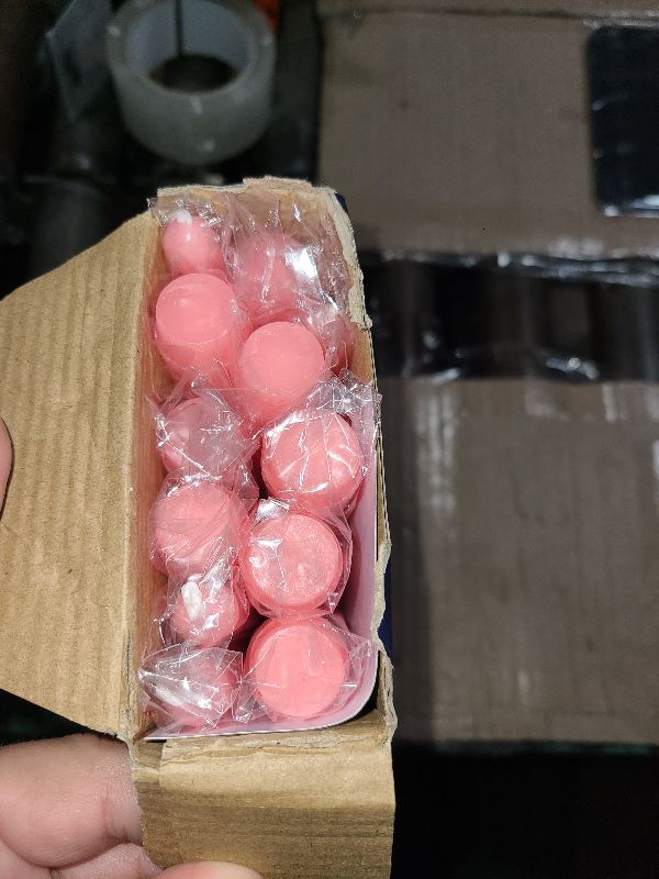 Photo 1 of 12 Pack Tall Pink Taper Candles, 10 inch (H) Dripless, Unscented Dinner Candle, Smokeless Taper Candles, Paraffin Wax with Cotton Wicks, 8 Hours Burn Time