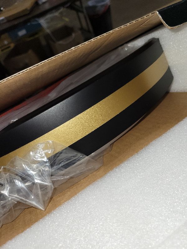 Photo 1 of 18 Inch Flush Mount Light With Night Light, 5CCT Modern Black Gold LED Ceiling Fixture, 45W 4500LM 2700K-6500K Adjustable, Dimmable for Bedroom Hallway, ETL