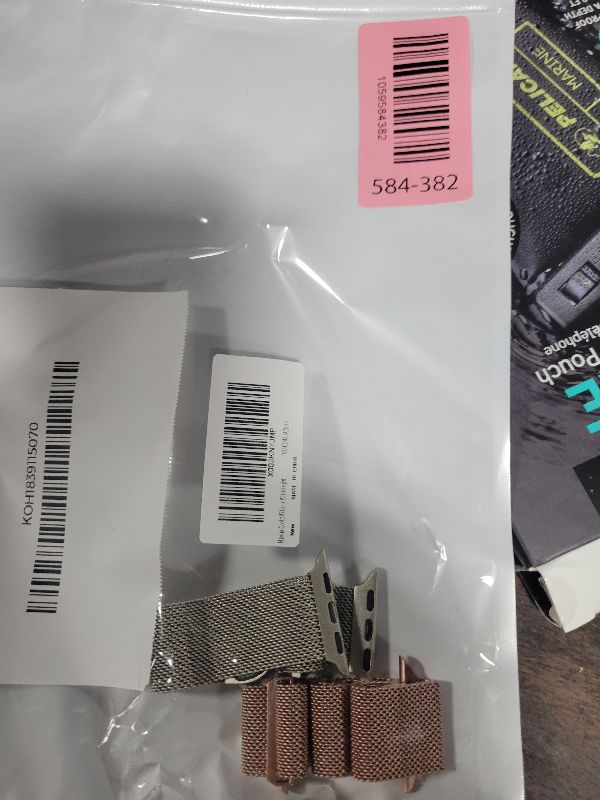 Photo 1 of 2 P0ack Mesh Metal Band Compatible with Apple Watch Band 38mm 40mm 41mm 42mm 44mm 45mm 46mm 49mm, Stainless Steel Magnetic Loop Strap for iWatch Ultra 3 2 1 Series 11/10/9/8/SE/7/6/5/4/3 Men Women