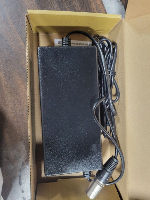 Photo 1 of 24V 5A 3-Pin Male XLR Connector Battery Charger for Lakematic, Pride Mobility, Jazzy Power Chair, Drive Medical, Golden Technologies, Shoprider, Rascal 200T/500T/301 PC 24BC5000TF-1