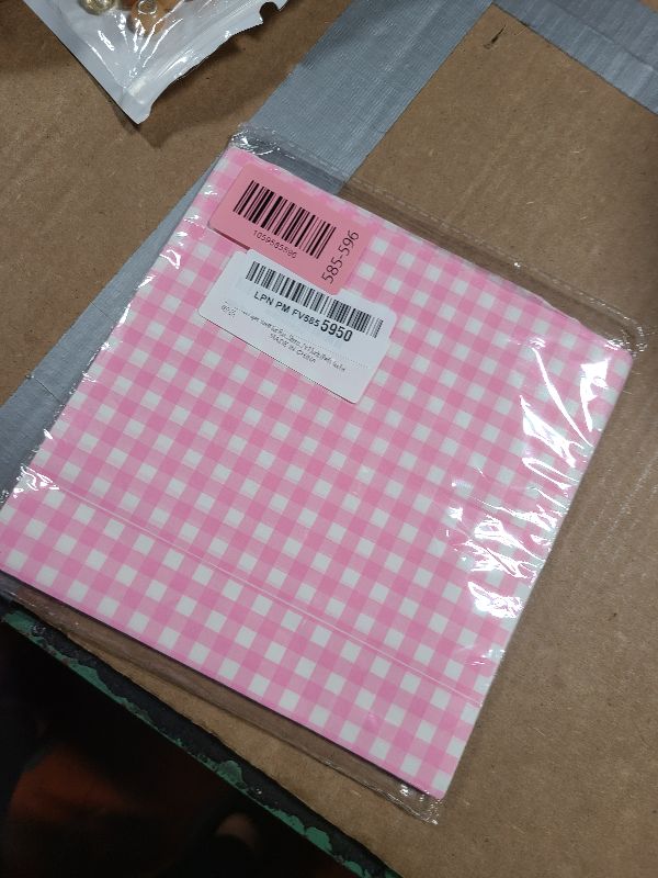 Photo 1 of 100Pcs Wax Paper Sheets for Food, Basket Liners Food Picnic Paper Sheets Greaseproof Deli Wrapping Sheets, 7 x 7 Inch (Red Checke)