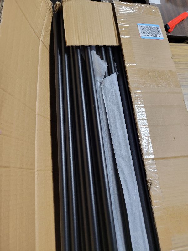 Photo 1 of 105 Pack 36 inch Aluminum Balusters for Deck Railing,Black Round Metal Spindles for Staircase,3/4" Diameter Hollow Deck Ballasters with Screws and Connectors for Railing Fencing Porch Stair Spindles