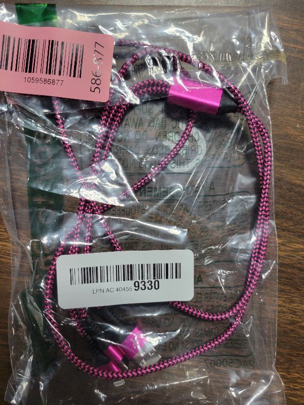 Photo 1 of [2-in-1|4FT] USB to Lightning & Type C Charging Cable, 2Pack Braided Multiple Charger Cord Fast Charging Wire for iPhone 17/16/15/14/13/12/11 Pro Max, XR/8 Plus, iPad Air/Mini, Samsung Galaxy, Pixel