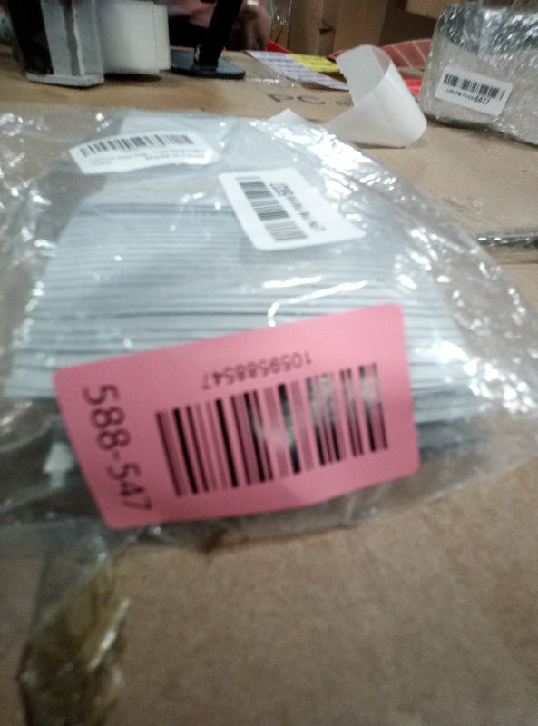 Photo 1 of 100 Pack Mylar Bags 3.3 x 5.1 Inch Resealable Smell Proof Bags Foil Pouch Flat Bag with Clear Window White