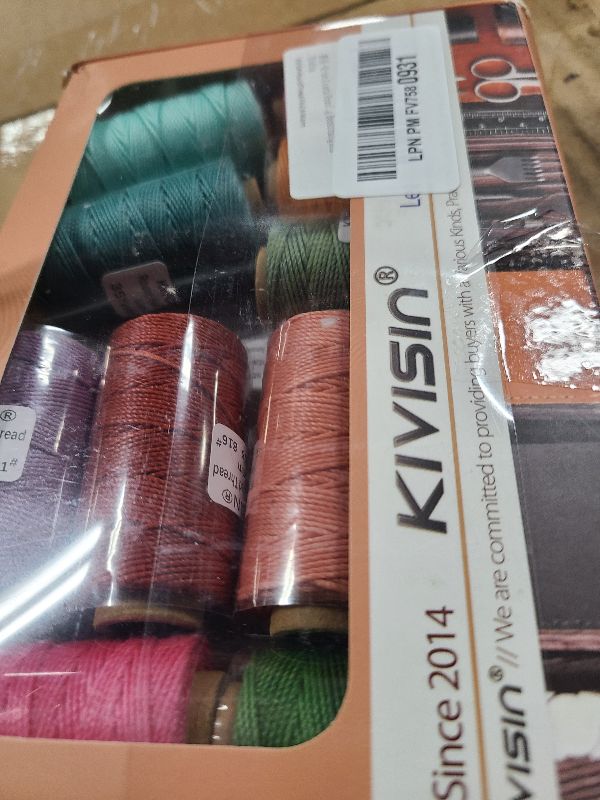 Photo 1 of 11 Colored Round Waxed Thread 0.8mm, 35 Yards per Spool, 3 Ply Polyester Wax Cord Strings for Hand Sewing, Beading, Bookbinding, Basket Weaving, Micro Macrame Bracelets and Jewelry Making