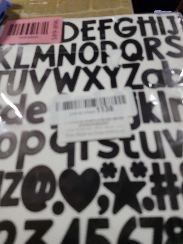 Photo 1 of 12 Sheets Letter Stickers 900 Alphabet Stickers Vinyl Mailbox Numbers Letters Waterproof Small 1 Inch Self Adhesive Sticker Letters for Water Bottles Craft Scrapbook Classroom Decor (Black, 1 inch)