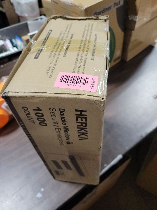 Photo 1 of #8 Double Window Security Check Envelopes, No.8 Double Window Bussiness Envelopes Designed for QuickBooks Checks - Computer Printed Checks - 3 5/8 X 8 11/16 (NOT for INVOICES) - 24 LB - 1000 PACK