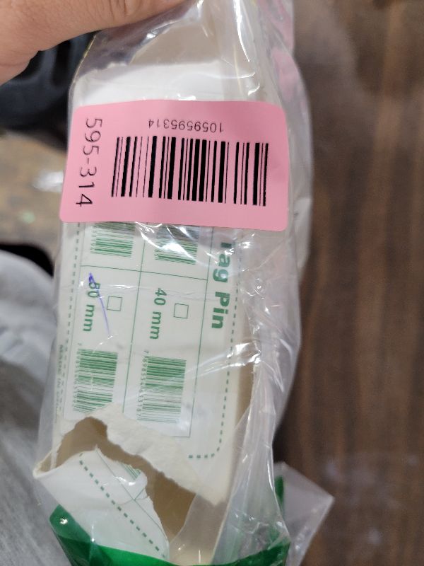 Photo 1 of 2 Inch Tag  Refills, 5000 PCS Tagging Gun Fasteners, Plastic Clothing Tag Barbs Attachments, for Most Standard Garment Price Tags Gun