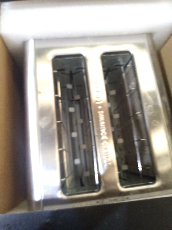 Photo 1 of 2 Slice Toaster Touch Screen, Stainless Steel Toasters Digital Timer 2 Slot Toasters, 8 Shade Settings 6 Bread Types for Bagel, Cancel, Defrost?Stainless Steel?