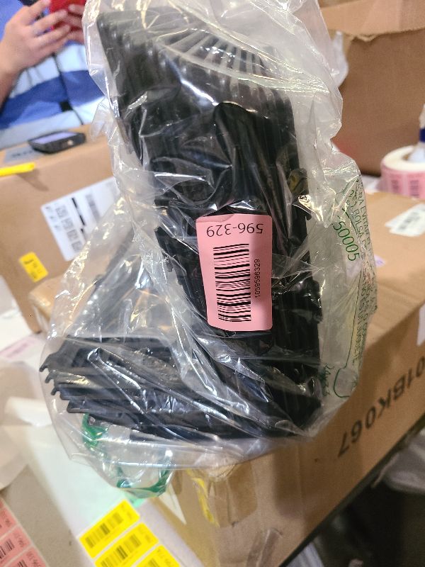 Photo 1 of 12 Pcs Under Couch Blocker for Bed Adjustable Furniture Plastic Under Bed Blocker with 30 Ties Black Couch Barriers for Dogs Pets Cats (Style 1)