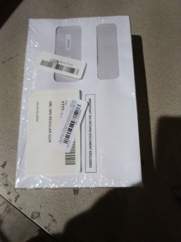 Photo 1 of 100 1099 Envelopes Designed For 1099 Misc, INT, 1099-R, And 1095-C, Laser Forms from Quickbooks or Similar Tax Software -Double-Window Security Envelope, Gummed Flap, 5 5/8 Inch x 9 Inch Pack of 100