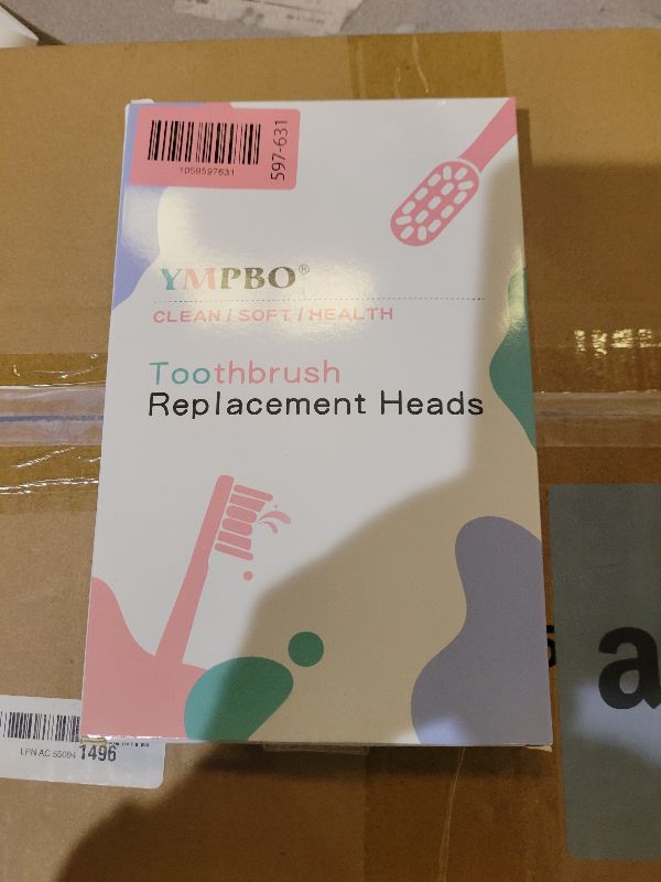 Photo 1 of 10 Pack Replacement Toothbrush Head Compatible with Burst Electric Toothbrush, YMPBO Toothbrush Heads for Burst Sonic Toothbrush, Deep Cleaning Bristle Design, White