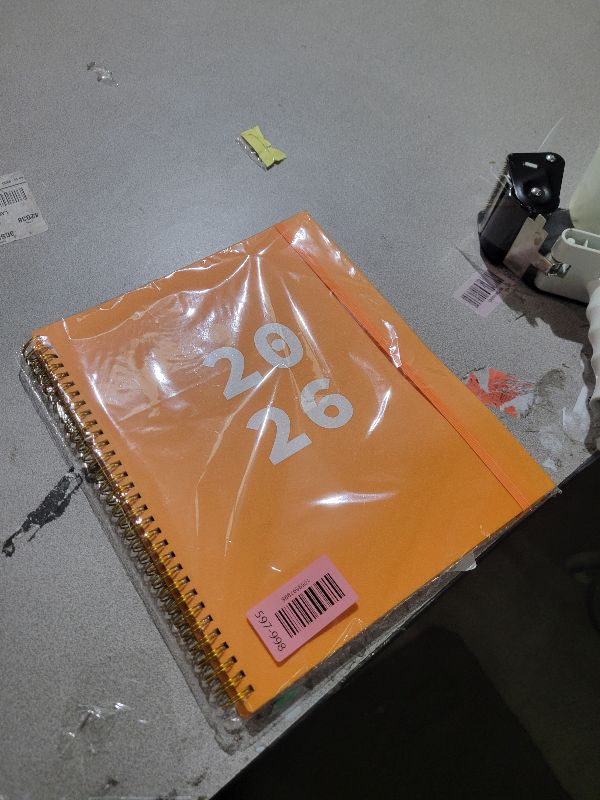 Photo 1 of 2026 Planner - Planner 2026 from January 2026 to December 2026 with 12 Monthly Tabs, Flexible Cover, Inner Pocket, 8.5" x 11", Orange-A