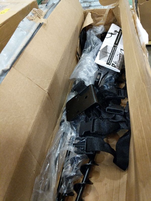 Photo 1 of [Premium] 24" Full Spiral Blade Mobile Home Anchor, 4 Pack Ground Anchor Screw in with L-shaped Brackets, U-bolts, Power Nut Driver,Earth Anchors High Wind Heavy Duty for Camping Tents,Swing Sets