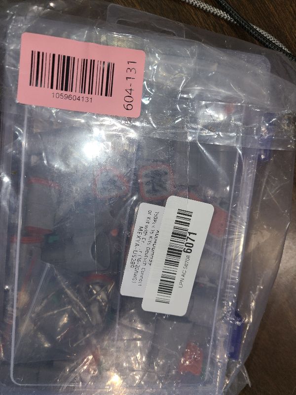 Photo 1 of 150Pcs 15 Kits Deutsch Connector Kit with Crimper, IP68 Waterproof DT Connector 2 3 4 6 Pin Automotive Electrical Connectors Kit with Deutsch Crimp Tool and Size 16 Stamped Contacts for Car (16-20AWG)