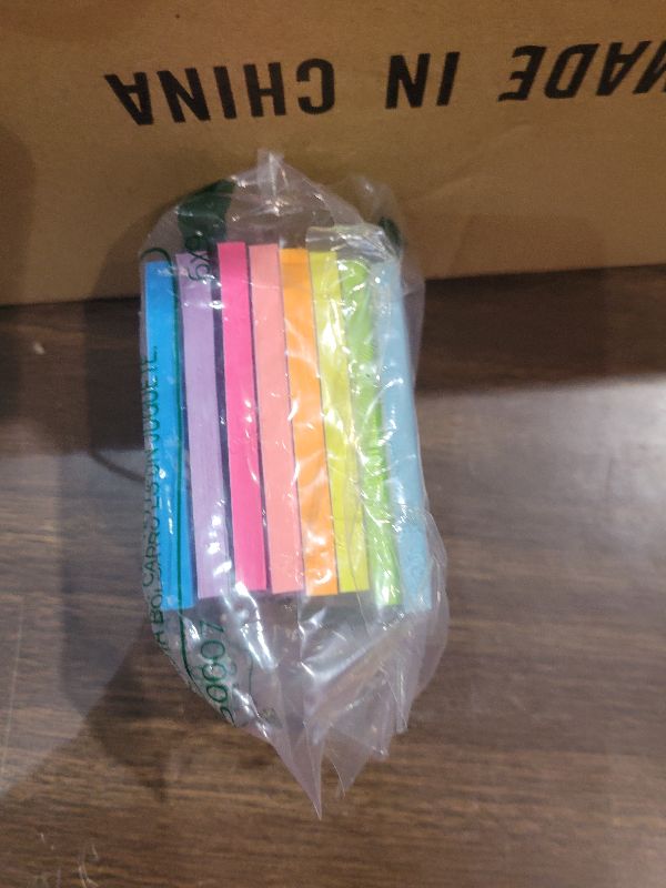 Photo 1 of (16 Pack) Sticky Notes 3x3, Self-Stick Pads Bright Colors Sticky Note, Recyclable, Easy to Stick for Home, Office, Notebook