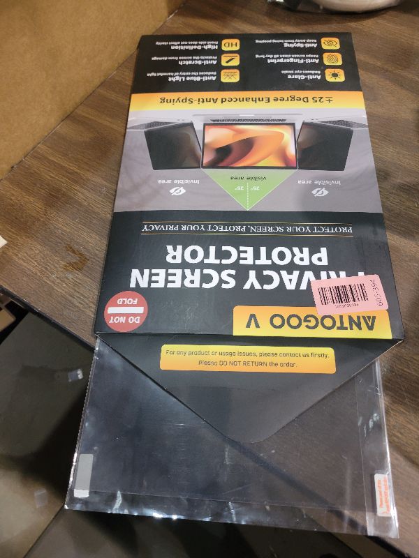 Photo 1 of 16 Inch 16:10 Laptop Privacy Screen Filter, Anti Blue Light Glare & Anti Scratch Computer Privacy Shield for 16" with 1920x1200 Aspect Ratio Laptop