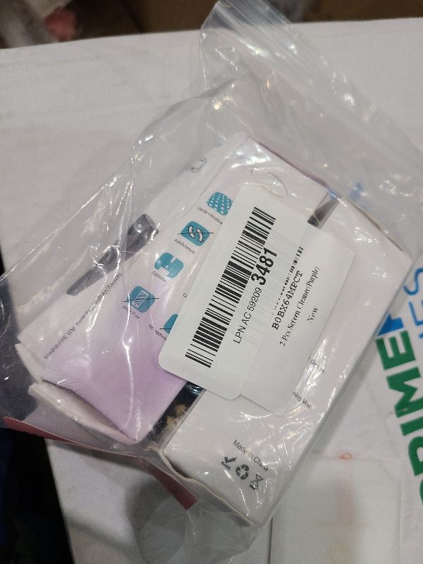 Photo 1 of 2 Pcs Fingerprint Proof Screen Cleaner,3 in 1Touchscreen Mist Cleaner Spray Wipe Cleaner Fingerprint-Proof Soft Fiber Flannel,Safe for All Phones Glasses Tablet Laptop TV Watch Screens(Purple)