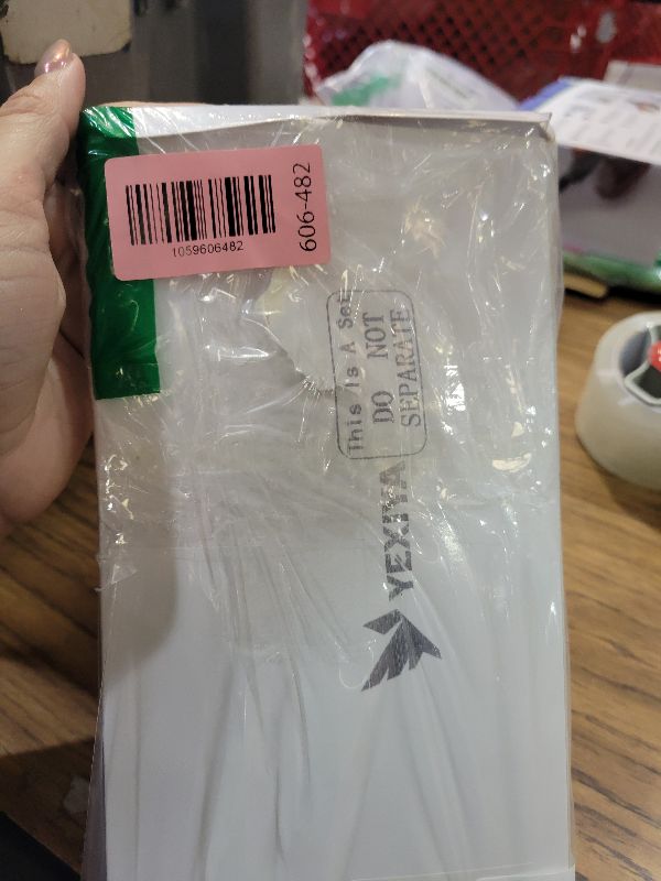 Photo 1 of 100 Pack Parking Permit Hang Tags Plastic Parking Placards PVC Hang Tag 3 x 5 Inch for Car Rear View Mirror (Orange)