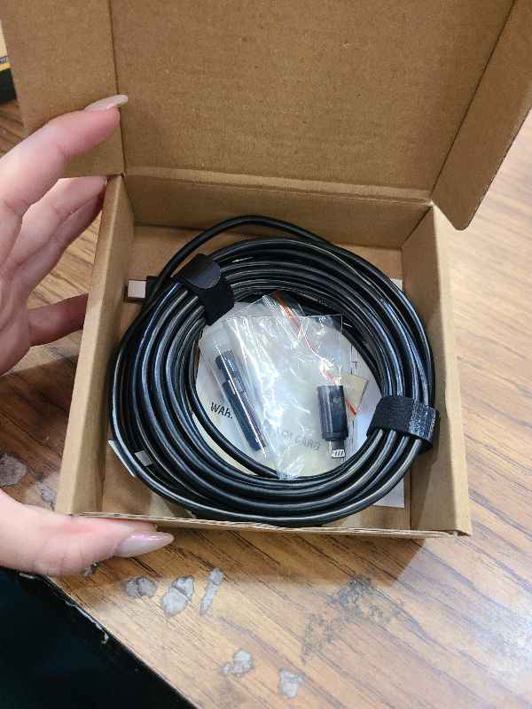 Photo 1 of [Dual-Lens] Endoscope Camera with Light, 1920P HD Borescope with 8+1 Adjustable LED Lights, IP67 Waterproof 16.5FT Semi-Rigid Snake Cord Inspection Camera for iPhone, iPad and Android Phone (Type C)