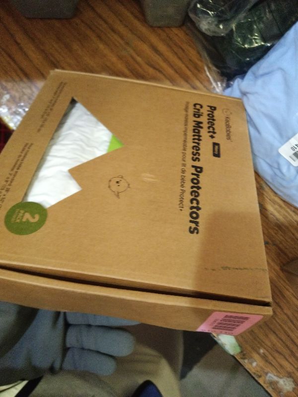 Photo 1 of 2-Pack Waterproof Crib Mattress Protector Cover Fitted - Quiet Baby Crib Mattress Pad Sheets, 52" x 28" Soft Quilted Cotton Baby Sheet, Machine Washable, Easy Fit, Durable (Soft White/Mavy)