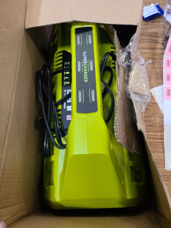Photo 1 of 2026 Upgraded 6-Port Fast Charger Replacement Ryobi 18V 6-Port ONE+ Super Battery Charger P135 Station for Ryobi ONE+ 18V Battery