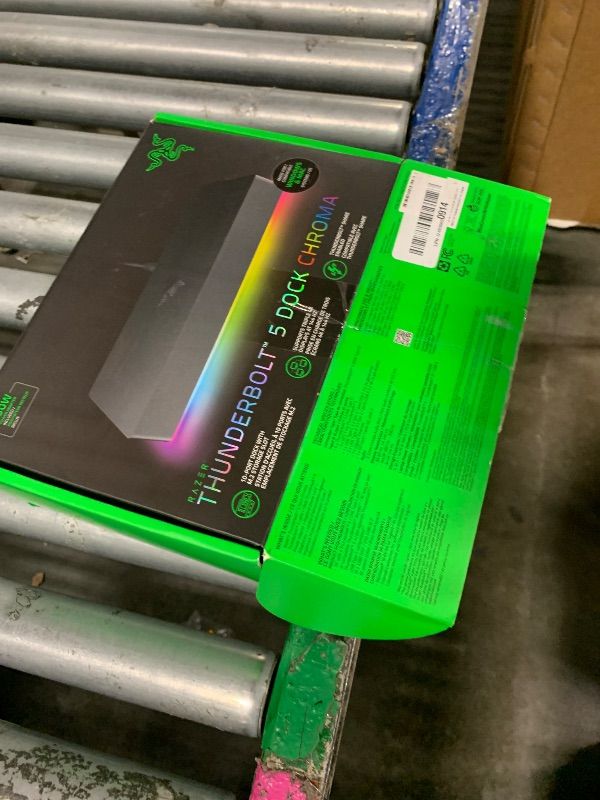 Photo 1 of **FINAL SALE** **SOLD FOR PARTS** **NO REFUNDS NO RETURNS** Razer Thunderbolt 5 Dock Chroma: 11 Port Docking Station with M.2 SSD Slot - 120Gbps Transfer Speeds - 3X 4K Displays at 144 Hz on TB5/4 Laptops - 140W PD Charging - Active Cooling - TB Share - B