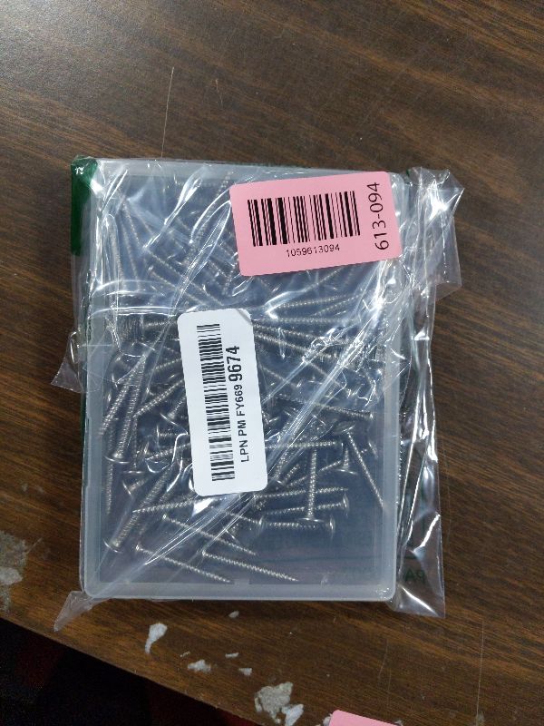 Photo 1 of #8×1-1/2'' (100 Pack) Truss Head Wood Screws Quick Metal Self-Tapping Screws 410 Stainless Steel